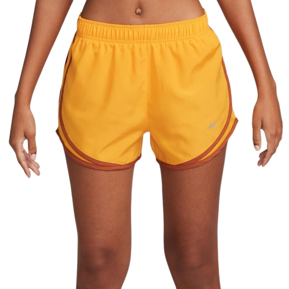 Nike Womens Dri-fit Tempo Track 3.5 Short (US Alpha Small Regular Regular Sundial/Wolf Grey)
