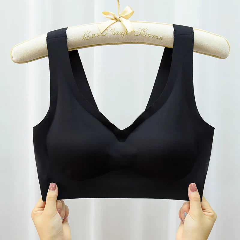M-7XL Seamless Sport Bra Push Up Bra for Women Wireless Comfort Underwear Sport Brassiere Femme Plus Size Bralette Sexy Lingerie