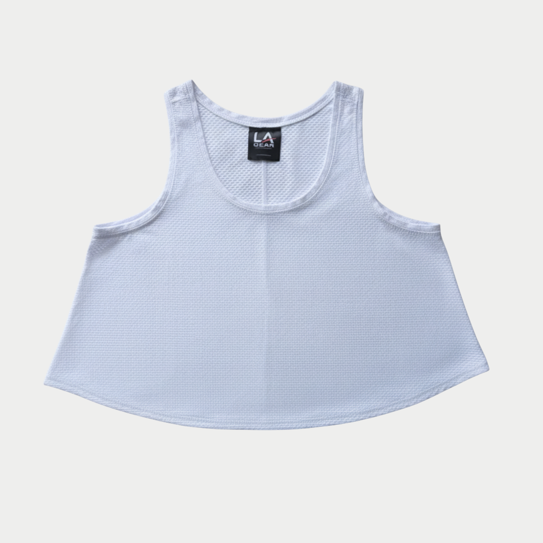 LA Gear Women’s Athletic Mesh Tank | White