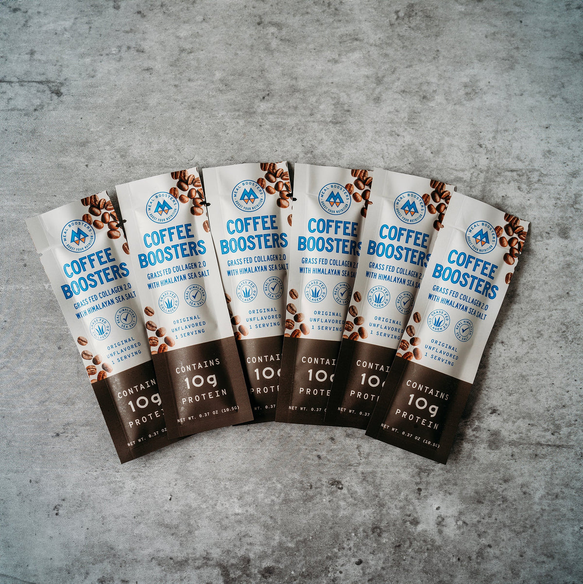 Coffee Boosters - Unflavored Collagen + Electrolytes (6 Single Packs)