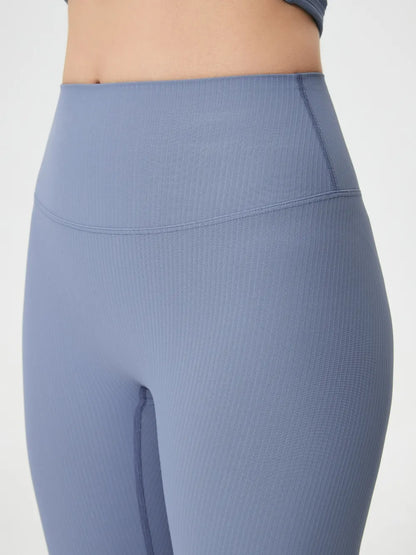 High waisted yoga pants for women shaping and slimming pleated peach buttocks exercise and fitness cropped pants