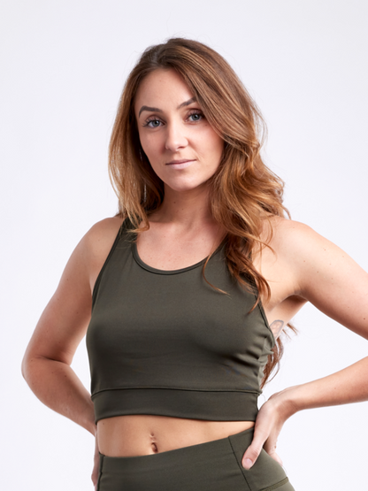 JupiterGear Racerback Lightweight Training Crop Tank Top