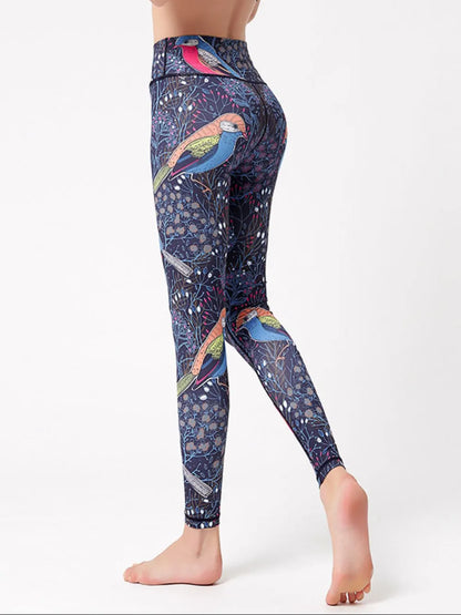 Printed High Waist Active Leggings