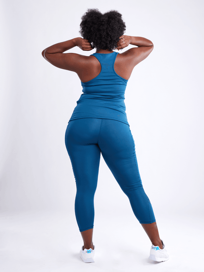 JupiterGear High-Waisted Pilates Leggings with Side Pockets & Mesh Panels