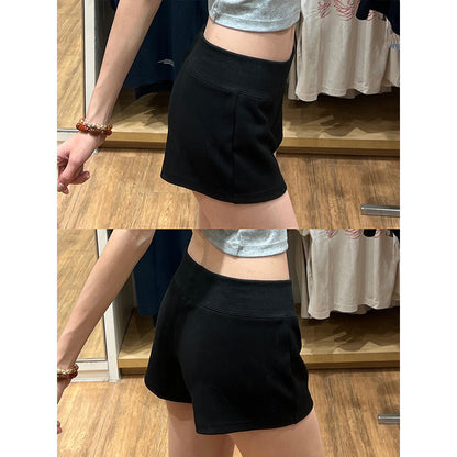 High-Waisted Elastic Bodycon Shorts for Women