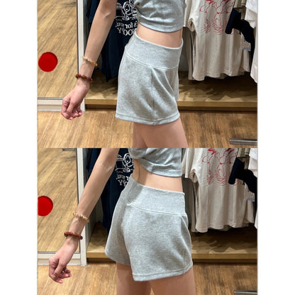 High-Waisted Elastic Bodycon Shorts for Women