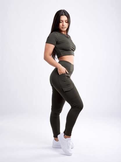 JupiterGear High-Waisted Leggings with Side Cargo Pockets