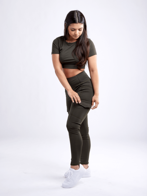 JupiterGear High-Waisted Leggings with Side Cargo Pockets