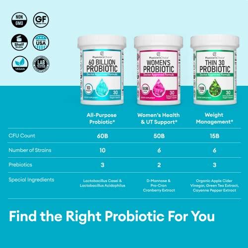 Organic Physician's Choice Probiotics 60 Billion CFU - 10