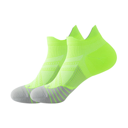 Professional sports socks for women, shallow socks for fitness and running, towel bottom, anti slip and wear-resistant sports boat socks