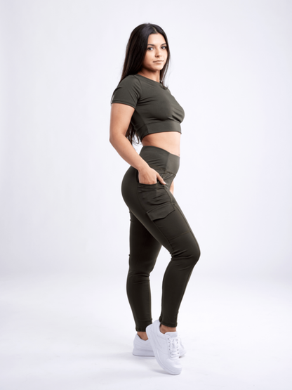 JupiterGear High-Waisted Leggings with Side Cargo Pockets