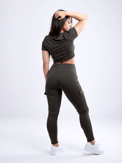 JupiterGear High-Waisted Leggings with Side Cargo Pockets