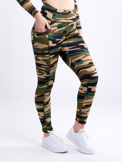 JupiterGear High-Waisted Leggings with Side Cargo Pockets