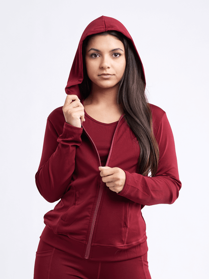 JupiterGear Athletic Fitted Zip-Up Hoodie Jacket with Pockets