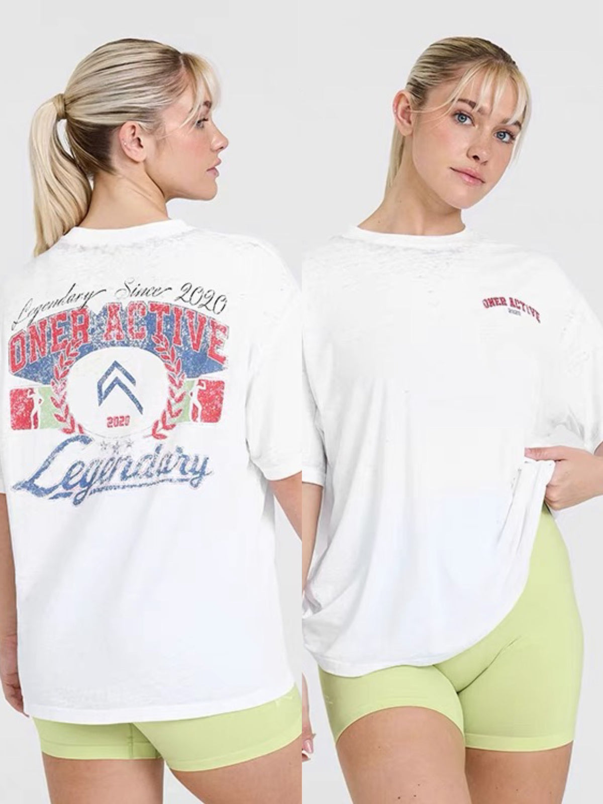 Summer ONER Active Loose Casual T-SHIRTS  WOMEN Light Yoga S
