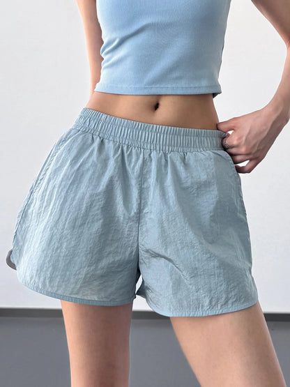Elastic Waist Active Shorts