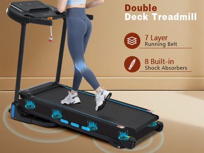 3.5HP Hydraulic Foldable Treadmill with Incline