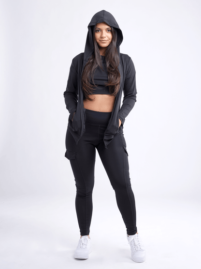JupiterGear Athletic Fitted Zip-Up Hoodie Jacket with Pockets