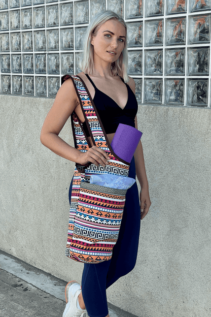JupiterGear Yoga Mat Carrying Tote Bag with Large Pockets