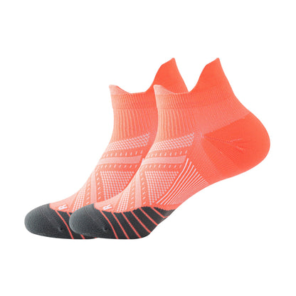 Professional sports socks for women, shallow socks for fitness and running, towel bottom, anti slip and wear-resistant sports boat socks