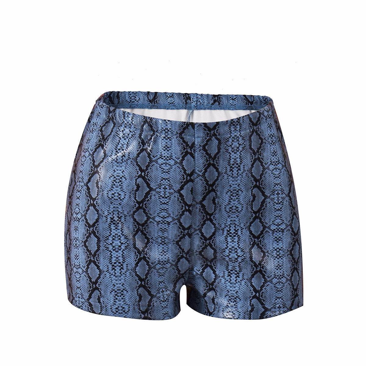 Low waisted printed animal print shorts for women