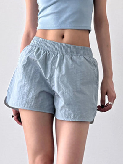 Elastic Waist Active Shorts