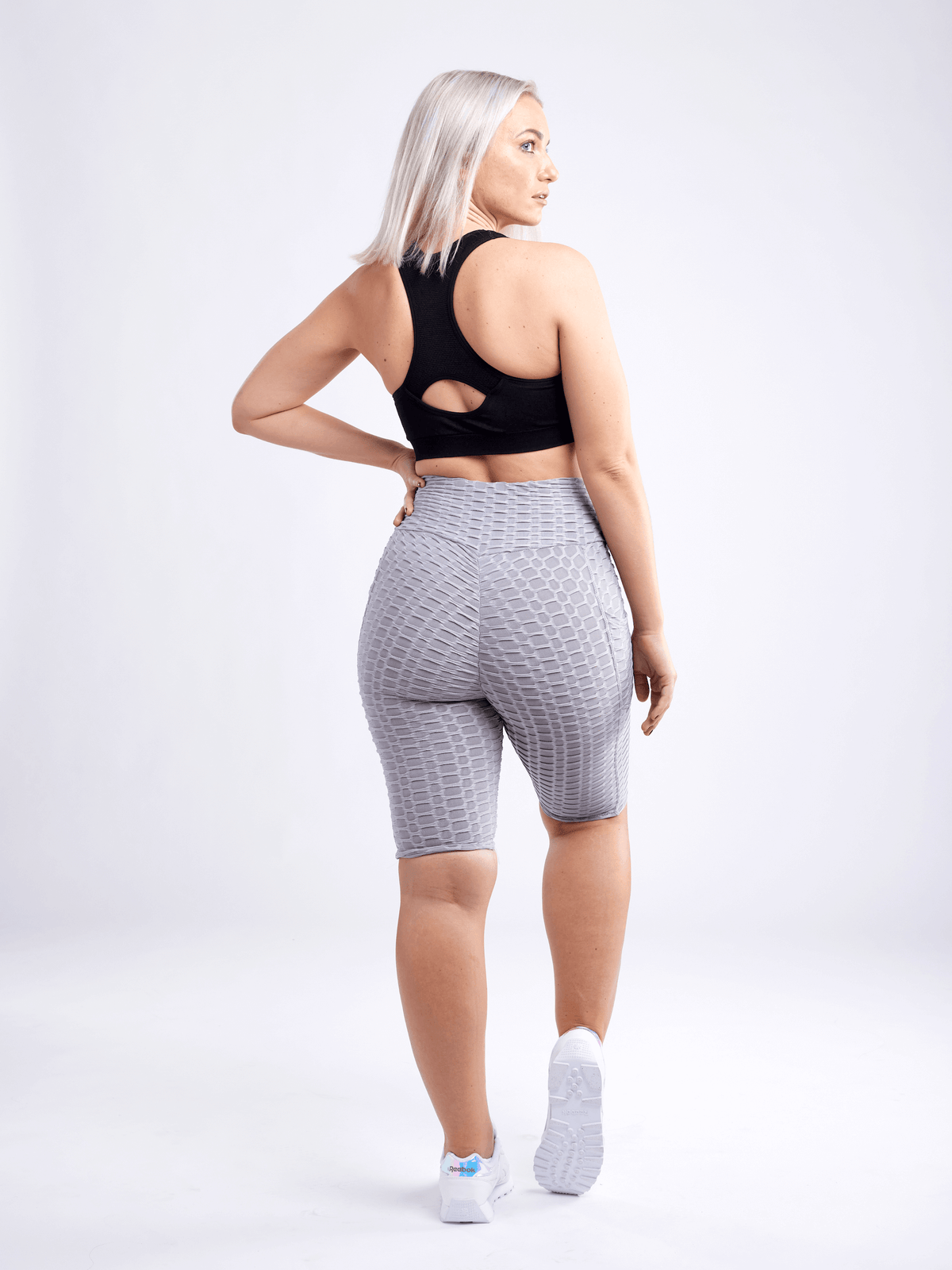 JupiterGear High-Waisted Scrunch Yoga Shorts with Hip Pockets
