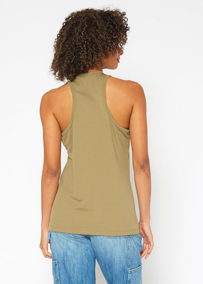 Women's Eco Friendly Reolite Tech Tank Top in Khaki