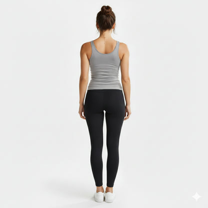 Alexa Grey Scoop Neck Tank