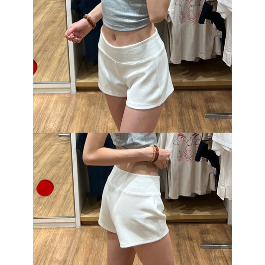High-Waisted Elastic Bodycon Shorts for Women