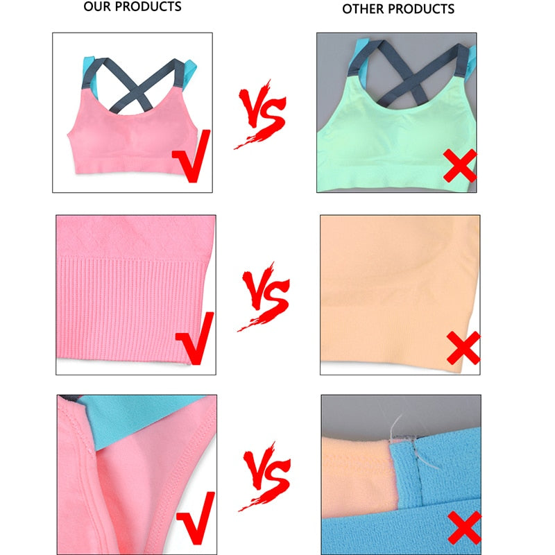Woman Cross Yoga Sports Bra Crop Sport Top Female Fitness Bh Tops Women Wear For Gym Bras Women's Brassiere Active Clothing