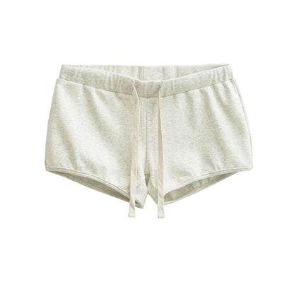 Elastic waist drawstring shorts for women