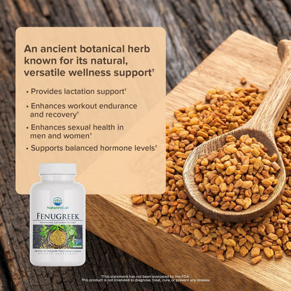 Nature's Lab Fenugreek 610 mg - 120 Capsules