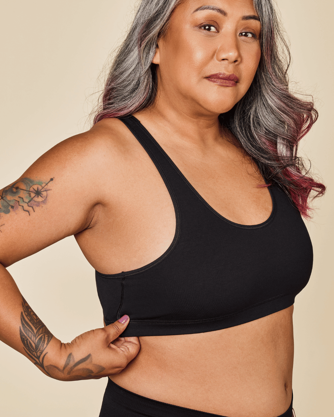 Glide Cotton Racerback Bralette