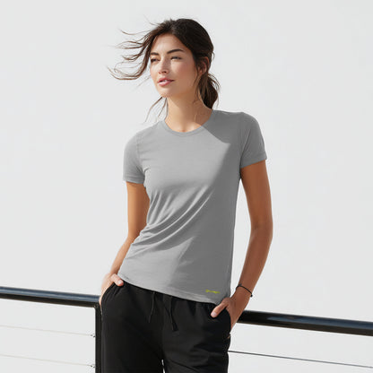 Kenzi Grey Short Sleeve Crew