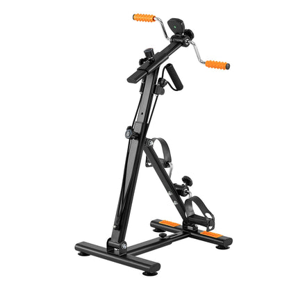 Pedal Exerciser with Adjustable Resistance for Arm and Leg Workout-Orange