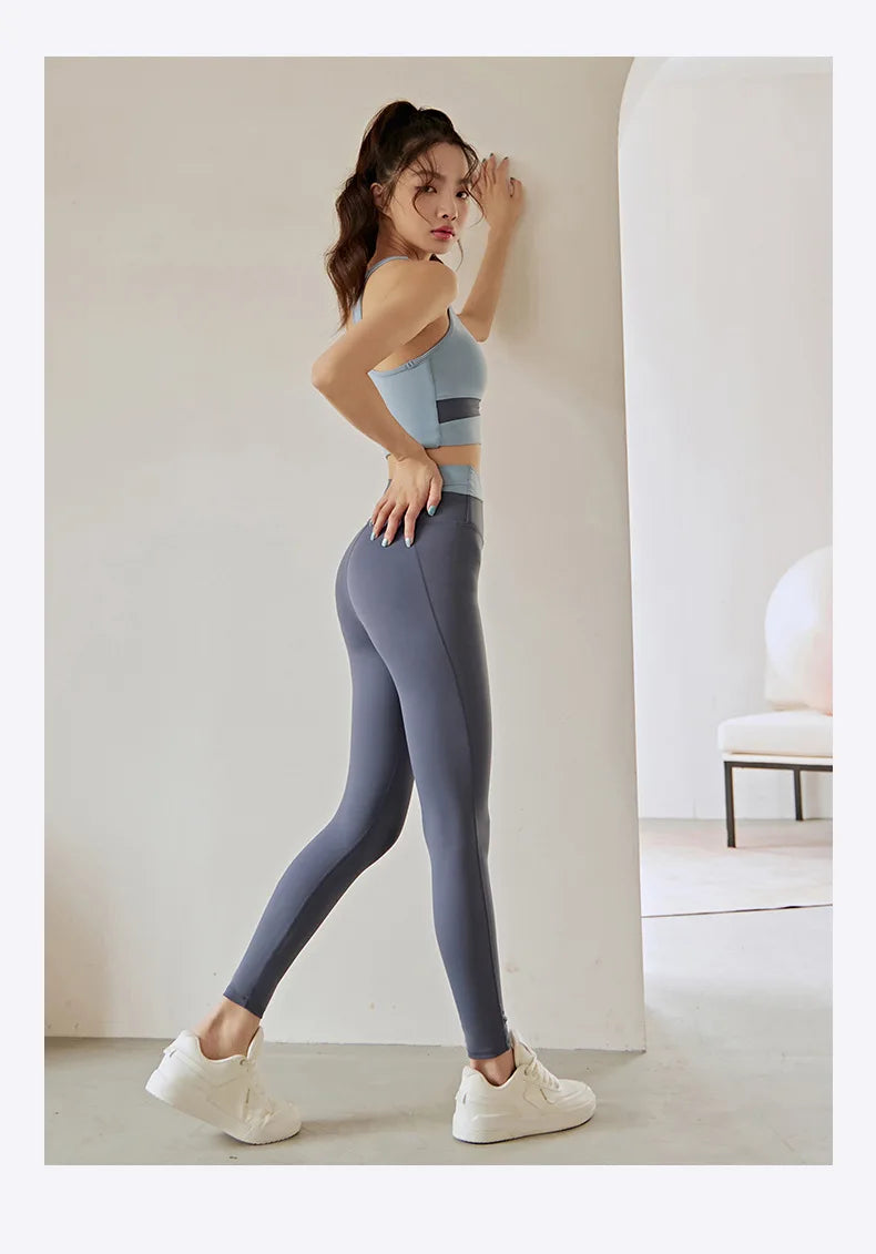 Two Piece Yoga Set Women Sportswear Suit Outfit Gym Leggings With Bra Pants Sports Bra Shorts For Fitness Clothing Workout Set