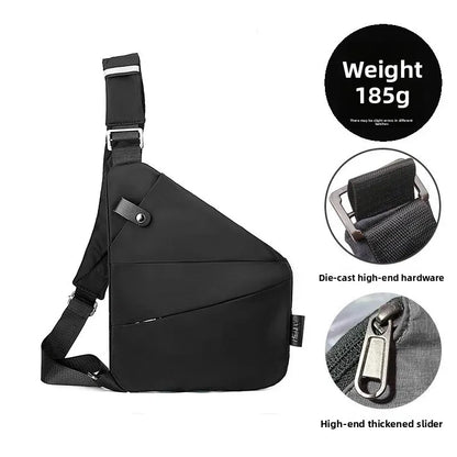 Close-Fitting Waterproof Lightweight Leather Membrane Large Capacity Shoulder Bag