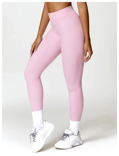 Hearuisavy Summer Scrunch Gym Leggings Woman Workout Pants Female Running Tights Push Up Yoga Pants High Waist Sports Leggings