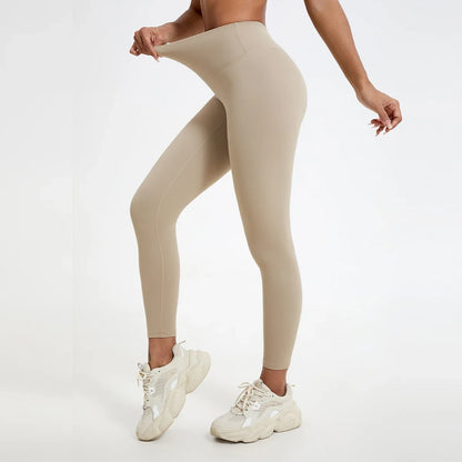 Hearuisavy Summer Super Soft Fabrics High Waist Leggings Gym Yoga Pants Running Workout Tights Push Up Sports Leggings Women