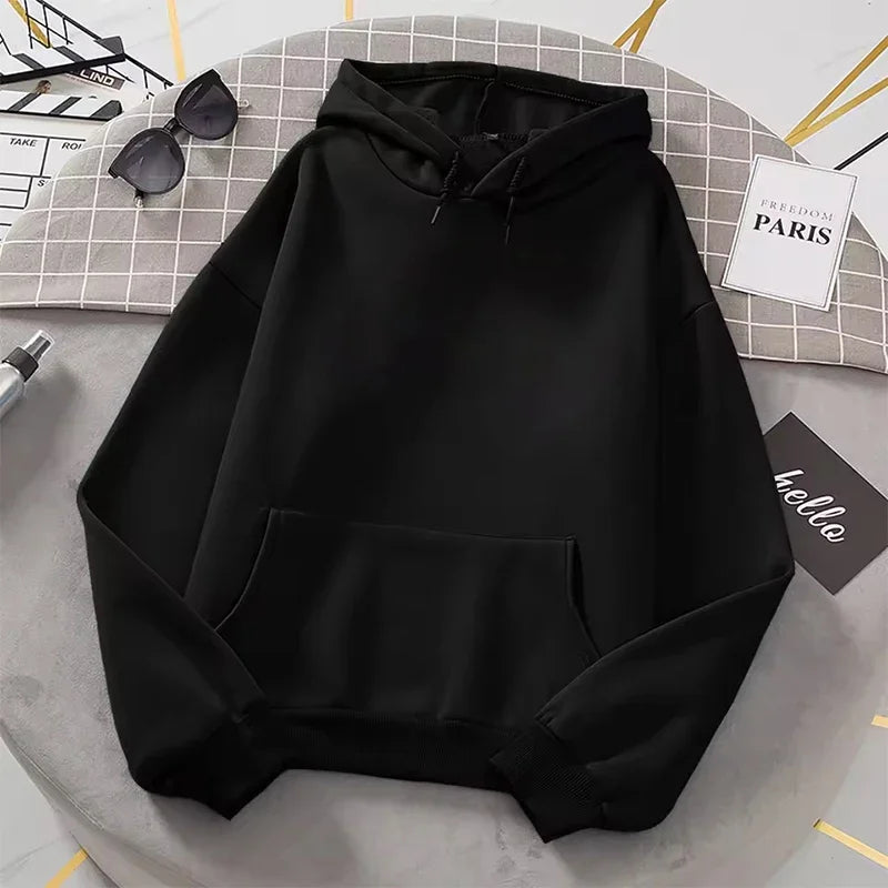 Autumn Fashion Women's Casual Hoodie Solid Color