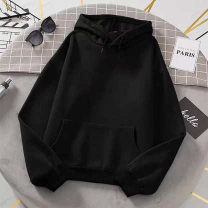 Autumn Fashion Women's Casual Hoodie Solid Color