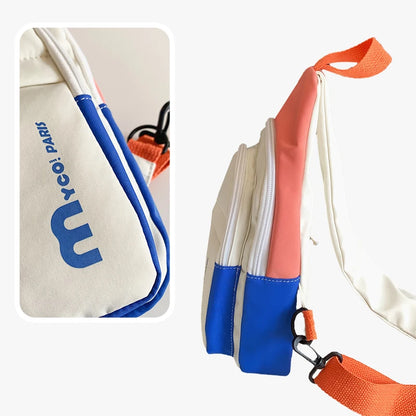 Chest Bag Women's Sports Style Design Waterproof Outdoor Shoulder Crossbody Bag