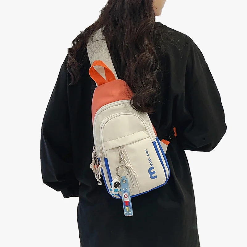 Chest Bag Women's Sports Style Design Waterproof Outdoor Shoulder Crossbody Bag