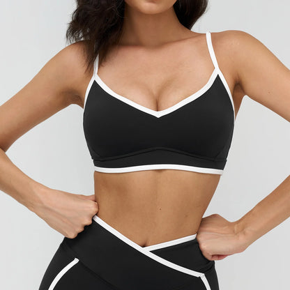 Beautiful Back Fitness Bra Workout Tops Gym Underwear Fitness Sports Bras Athletic Sport Bra Women Backless Gym Yoga Crop Top