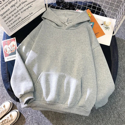 Autumn Fashion Women's Casual Hoodie Solid Color