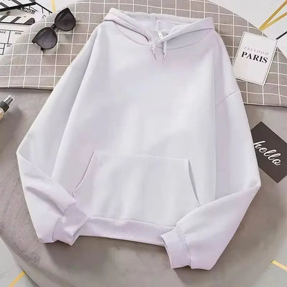 Autumn Fashion Women's Casual Hoodie Solid Color