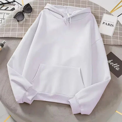 Autumn Fashion Women's Casual Hoodie Solid Color