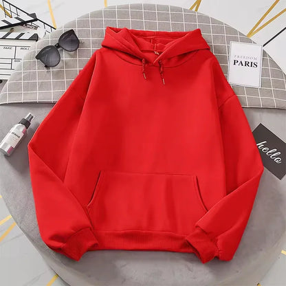 Autumn Fashion Women's Casual Hoodie Solid Color