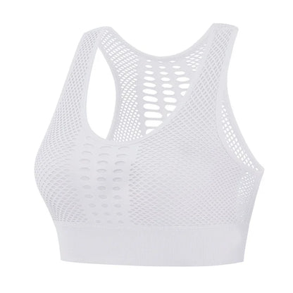 Hot Fitness Women's T-shirts Workout Sports Bra Yoga Vest Backless Solid Quick Dry Running Gym Sport bra Yoga Shirts Tank Top